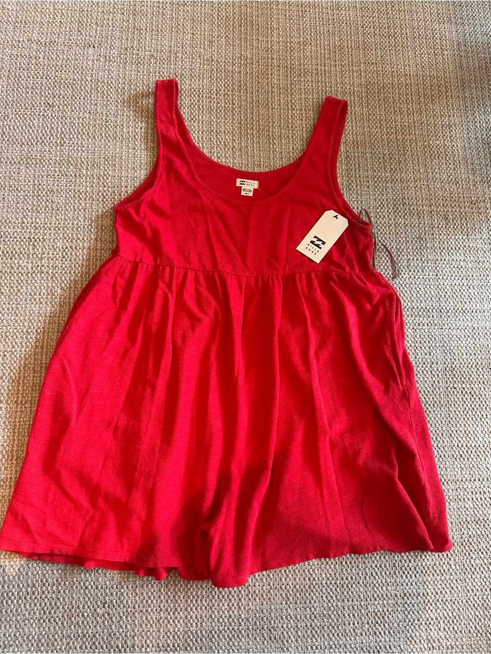 Red Billabong romper with pockets Size: M